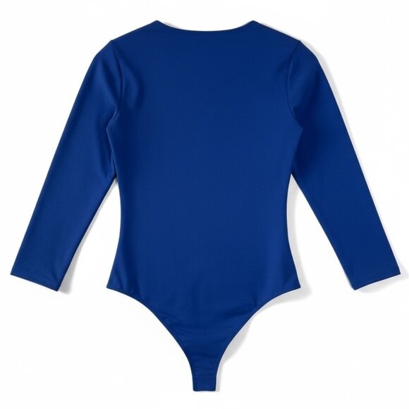 NWT Free People Intimately Free Truth Or Square Long Sleeve Bodysuit Blue Size S - Picture 3 of 8